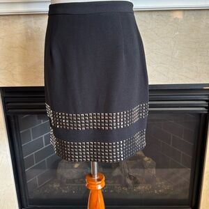 MICHAEL KORS MINI SKIRT W/ METAL DETAILS